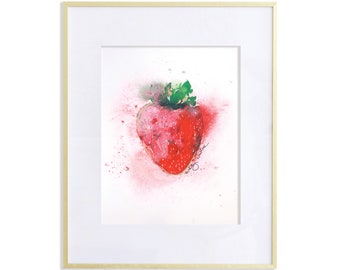 8x10 Strawberry Print