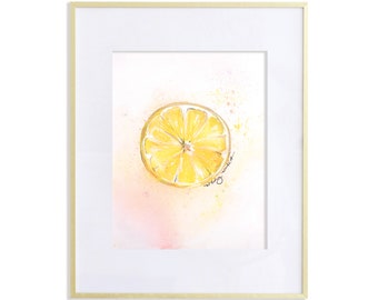 8x10 Lemon Print