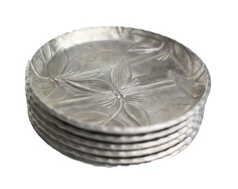 Mid-century Aluminum Everlast Coasters (set of 6)