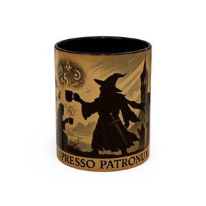 Espresso Patronum Kaffeebecher | Zauberer Café Tassen, Trinkgefäße mit magischem Thema, perfektes Geschenk für Zauberer Fans, Halloween-Dekor, Kaffeeliebhaber