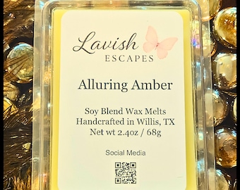 Alluring Amber Wax Melts – Warm, Sophisticated, and Comforting