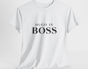 Hugo Is Boss Liverpool T Shirt | Fan Inspired Ekitike Design | Streetwear Style | 8 Colours | Adults S-5XL & Kids XS-XL | Gift for Reds Fan