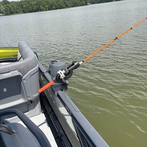 Clip on SEADOO SWITCH fishing pole holder/trolling line rail mount