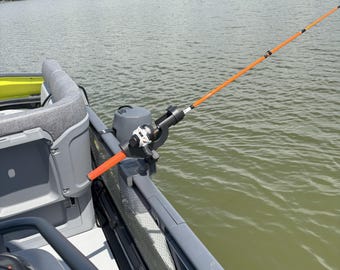 Clip on SEADOO SWITCH fishing pole holder/trolling line rail mount