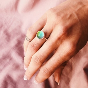 Round Mood Ring | Sterling Silver or 14k Gold