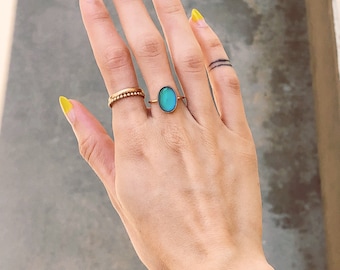 Oval Mood Ring | sterling silver or gold fill