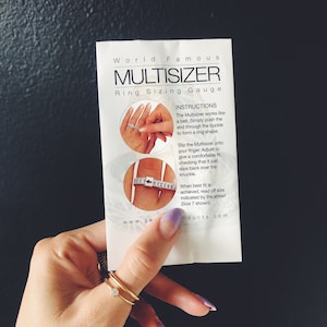 Ring Sizer | Reusable Plastic US Ring Sizer