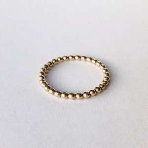 Beaded Stacker | Gold or Silver