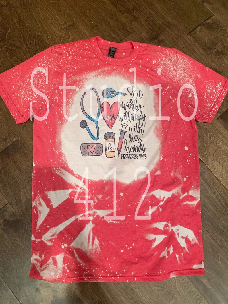 bleached tees wholesale