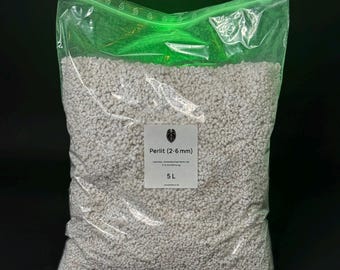Perlit (2-6 mm) 5L | Dla lepszego drenażu i napowietrzenia gleby | Idealny do dodawania do anturium i storczyków