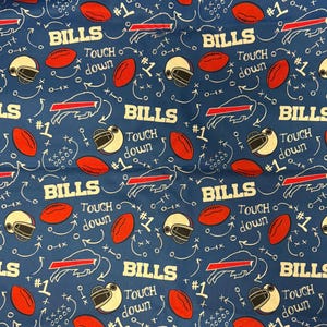 Buffalo Bills Cotton Fabric/Touch Down
