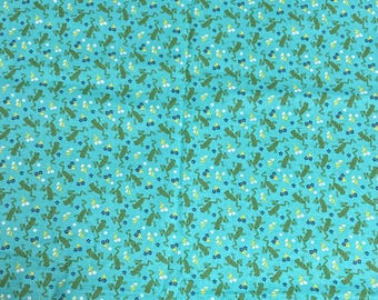 Flog And Flower Cotton Fabric