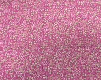 Small Pink Flowers Cotton Fabric