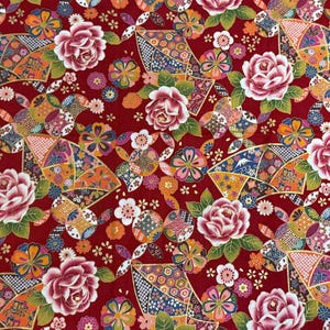 Japanese Cotton fabric/Flower/40x44