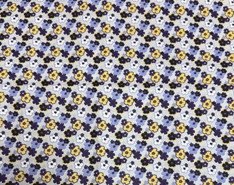 Purple Flower Light Weight Cotton Fabric