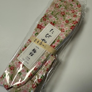 Japanese Women’s Tabi(socks)/Small Flower/24cm/6US