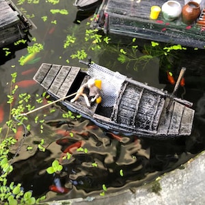 Aquarium Decoration, Floating boat for fishtank
