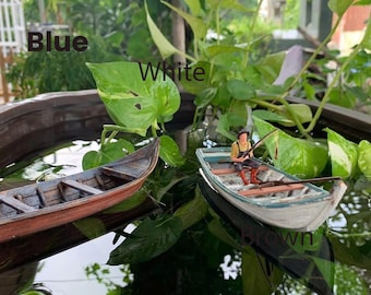 Aquarium Dekoration, Aquascaping Dekor, Schwimmboot für Aquarium, Geschenk Aquarium