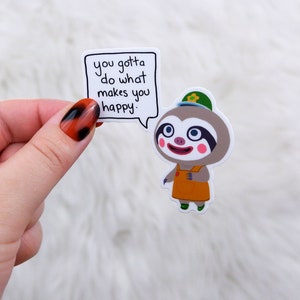 Leif Vinyl Animal Crossing Sticker image 1