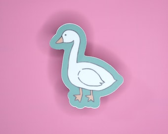 Goose Sticker vinyl waterproof dishwasher safe animal duck untitled goose game silly