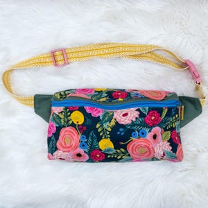 Florals? For Fancy Packs? Groundbreaking. crossbody bag fanny pack bumbag cross body purse handmade one of kind rifle paper co flowers