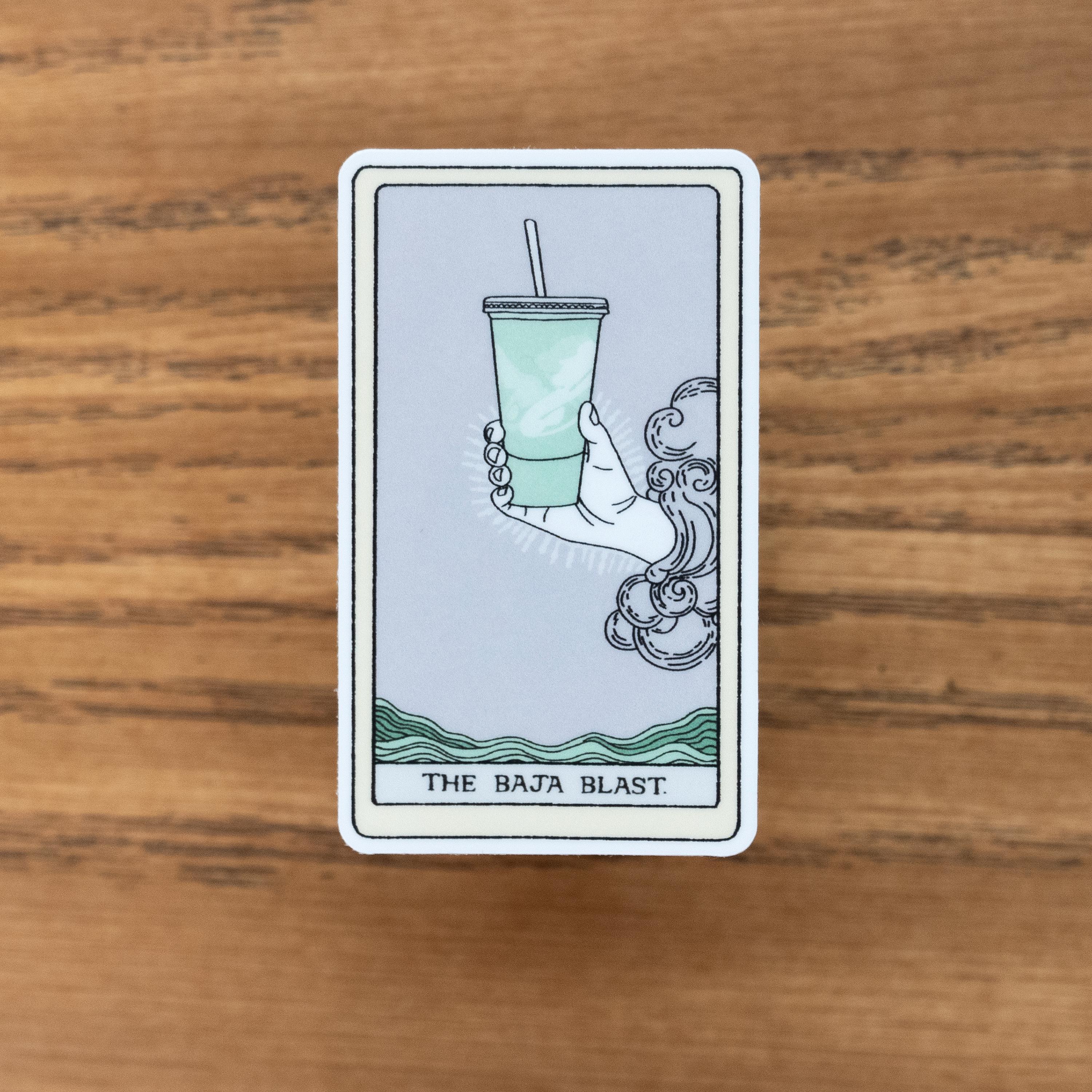 The Baja Blast Sticker Tarot Vinyl Waterproof Dishwasher Safe Loteria ...