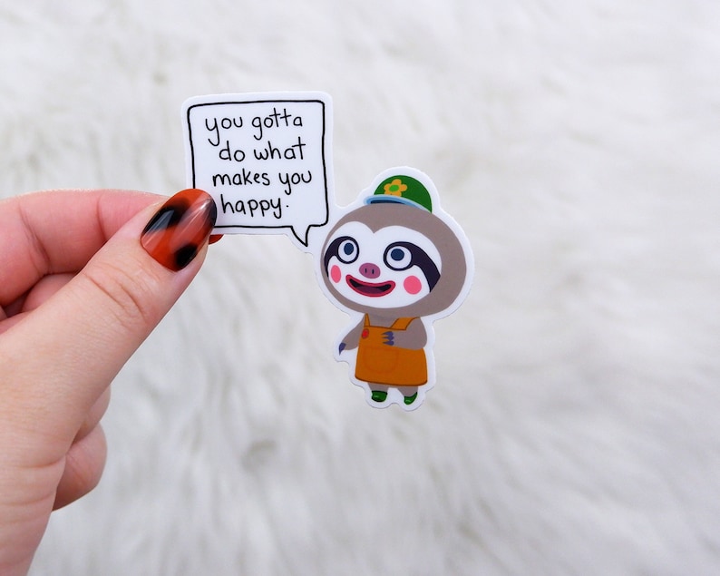 Leif Vinyl Animal Crossing Sticker image 1