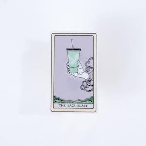 The Baja Blast Sticker tarot vinyl waterproof dishwasher safe loteria card taco bell mountain dew soda