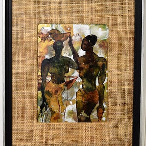 Mid Century Modern Figural 20th Century Original Painting