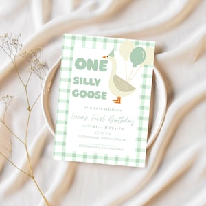 One Silly Goose Birthday Invitation