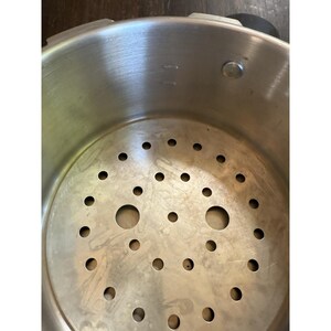 Vintage Presto Aluminum 409A - 6 Qt Pressure Cooker Stove Top W/ 2 Weights image 7