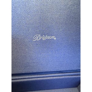 Brighton French Garden Jewelry Box Embroidered Flowers Butterfly Blue NEW w/ TAG image 4