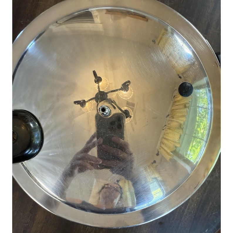 Vintage Presto Aluminum 409A - 6 Qt Pressure Cooker Stove Top W/ 2 Weights image 2