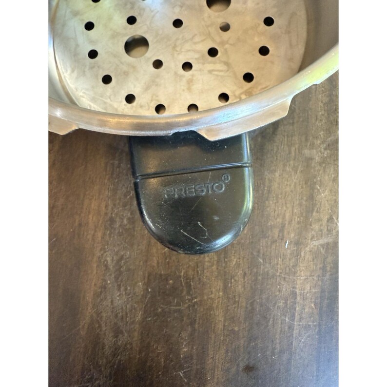 Vintage Presto Aluminum 409A - 6 Qt Pressure Cooker Stove Top W/ 2 Weights image 8