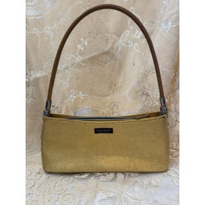 Kate Spade New York Gold Textured Leather Mini Shoulder Bag – Vintage Purse