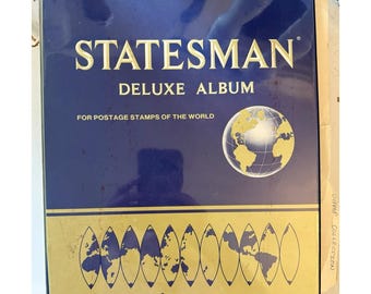 Album z kolekcją znaczków VTG USA i cały świat, 100 używanych kopert, pełny