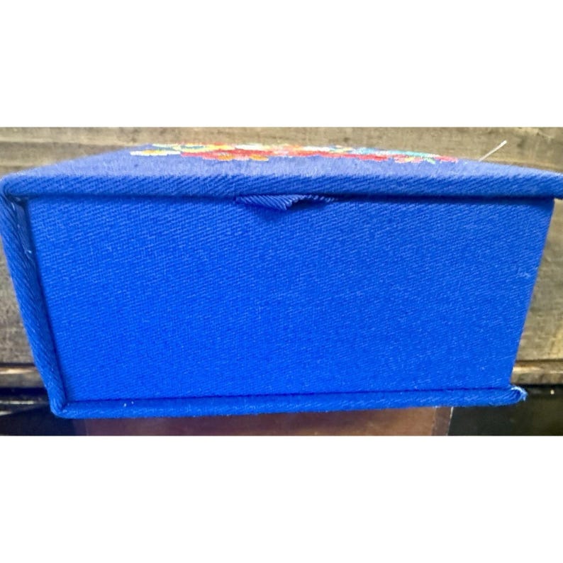 Brighton French Garden Jewelry Box Embroidered Flowers Butterfly Blue NEW w/ TAG image 11