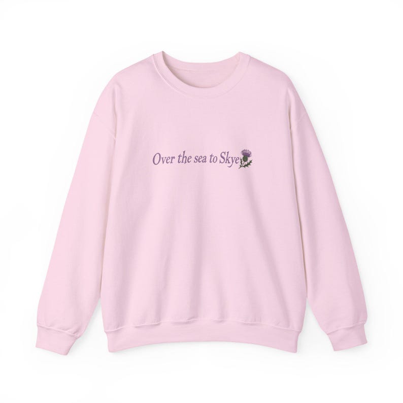 Over the Sea to Skye Shirt | Scottish Thistle Embroidery Sweatshirt | Outlander Shirt | Scotland Travel Shirt, Celtic Gift, Highland Shirt image 10