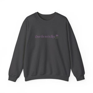Over the Sea to Skye Shirt | Scottish Thistle Embroidery Sweatshirt | Outlander Shirt | Scotland Travel Shirt, Celtic Gift, Highland Shirt image 8