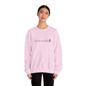 Over the Sea to Skye Shirt | Scottish Thistle Embroidery Sweatshirt | Outlander Shirt | Scotland Travel Shirt, Celtic Gift, Highland Shirt image 12