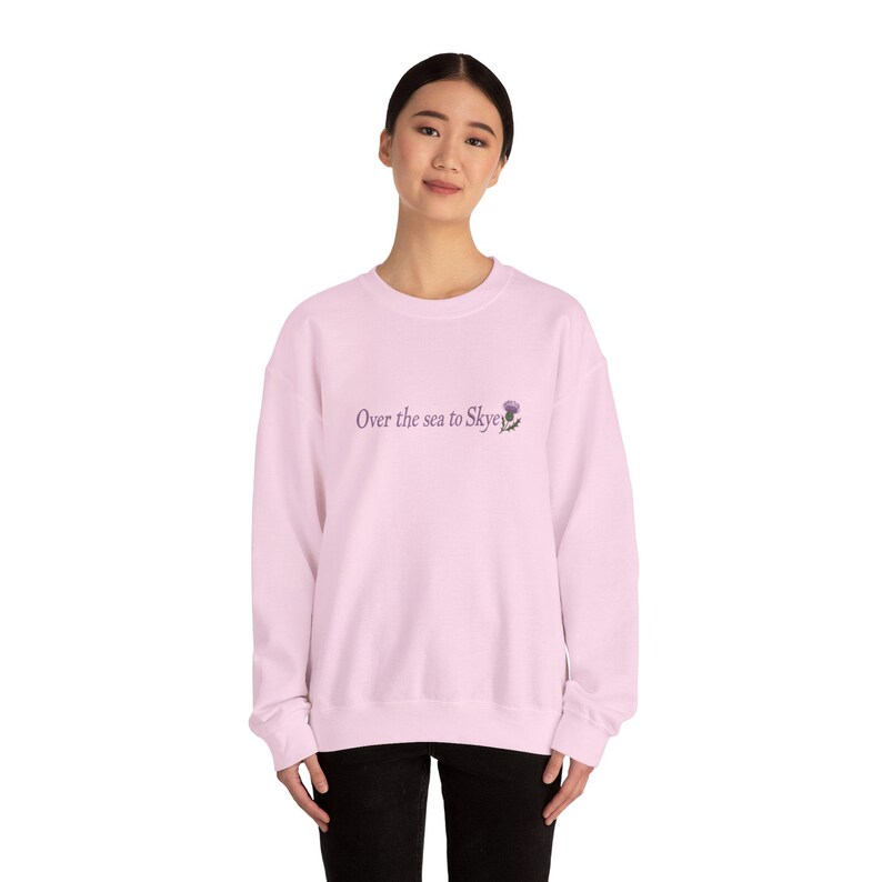 Over the Sea to Skye Shirt | Scottish Thistle Embroidery Sweatshirt | Outlander Shirt | Scotland Travel Shirt, Celtic Gift, Highland Shirt image 12