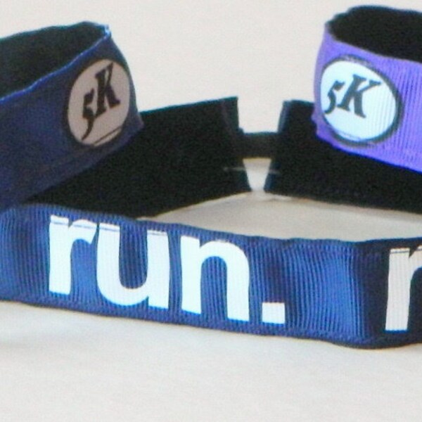 No Slip Headband, 5K Headband,  Marathon Headband, Run Headband Velvet Headband, Ribbon Headband, Runner, Jogger, Marathoner, Woman Gift