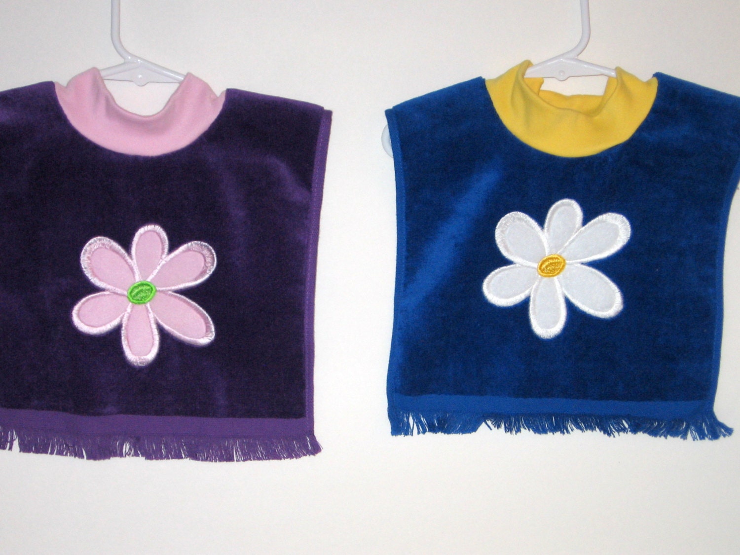 Baby Girl Large Bib Flower Bib Pullover Bib Towel Bib Etsy