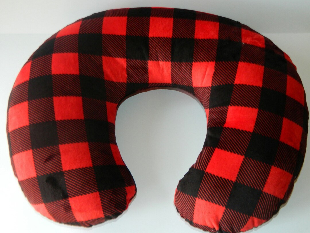 Buffalo plaid boppy pillow cover hotsell