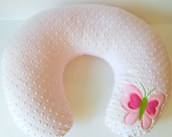 Funda de almohada de lactancia personalizada de mariposa, funda de almohada de lactancia, artículo para niña, funda de almohada de lactancia personalizada, regalo para bebé