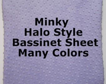 Minky Halo Bassinet Sheet, Personalized Baby Bedding