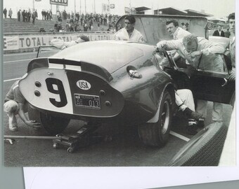 1965 Shelby Daytona Grußkarte bei den 24 Stunden von Le Mans 1965.