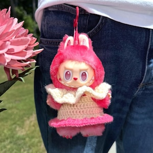 Strawberry Cream Princess Dress for Labubu