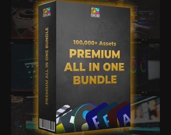 Bundel met 100.000+ videobewerkingsmiddelen: LUT's, overgangen, SFX, sjablonen en overlays | Premiere Pro, Final Cut, DaVinci | PLR-doorverkooprechten