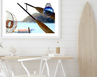 The Palm Beach Seafarer Northern Beaches Sydney - fotografie-print - Wall Art foto - glazen visvlotter blauwe zee glas kustkunst decor